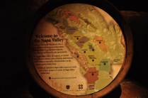 O mapa do Napa Valley, na Califórnia, nos Estados Unidos